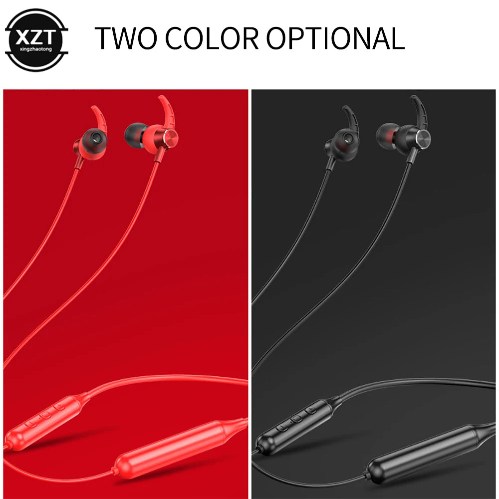 Wireless Bluetooth 5.0 Earphones Stereo Magnetic Sports Running Headset IPX5 Waterproof Sport Earbuds Noise Reduction Headphones