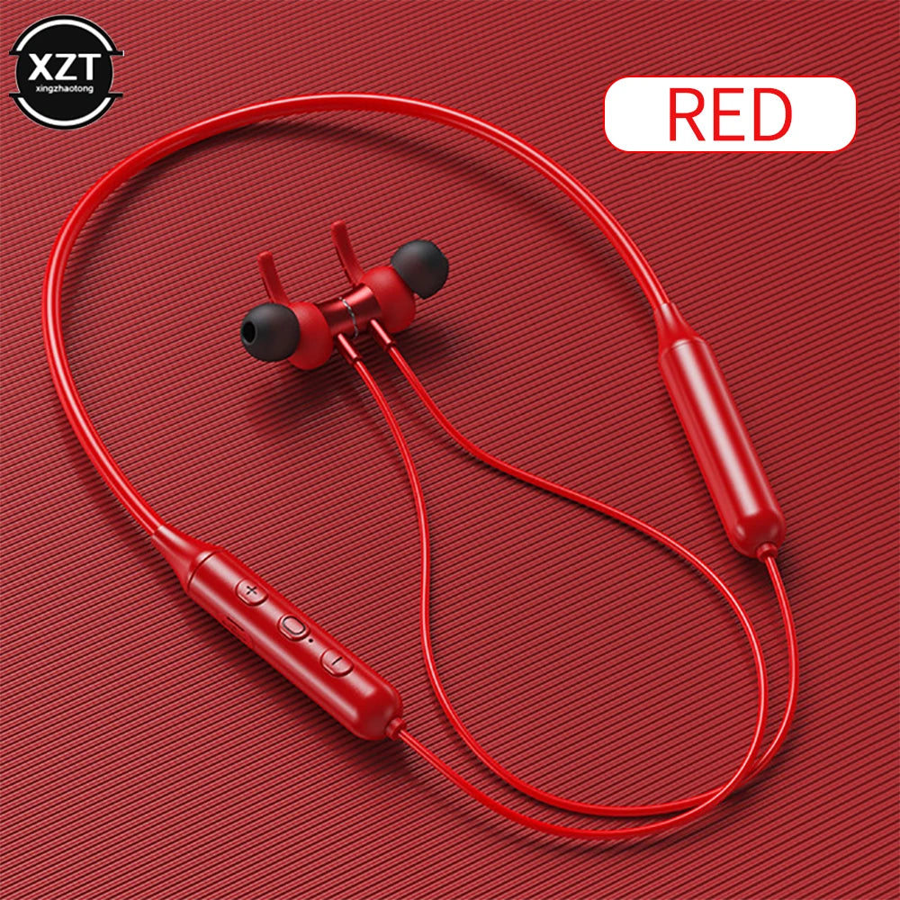Wireless Bluetooth 5.0 Earphones Stereo Magnetic Sports Running Headset IPX5 Waterproof Sport Earbuds Noise Reduction Headphones